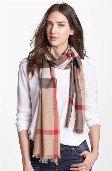 burberry classic scarf nordstrom|genuine burberry scarf.